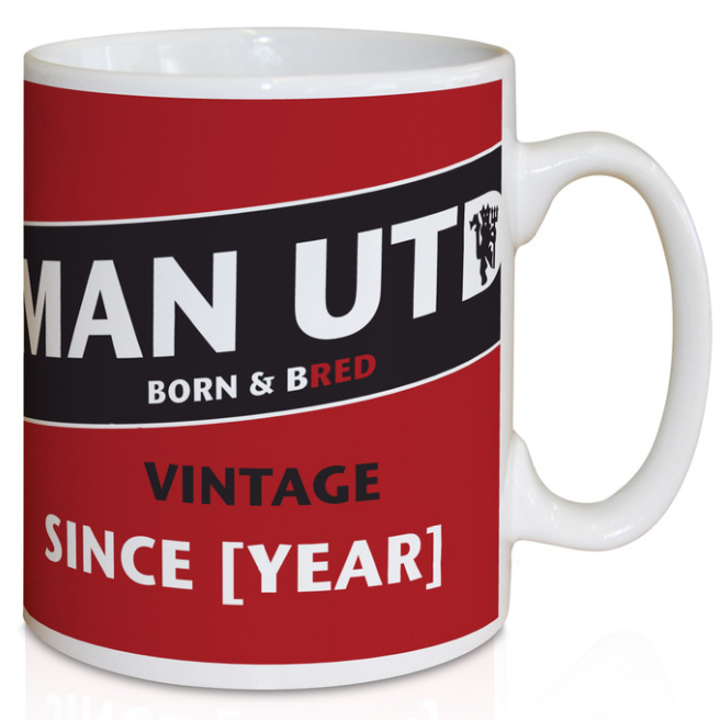 Manchester United Personalised Vintage Mug