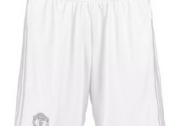 2017-2018 Man Utd Adidas Third Shorts (White)