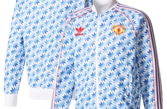 Manchester United Adidas Originals Full-Zip Track Jacket – Blue