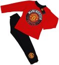 Boys Manchester United Football Club Pyjama Set Pjs Age 4 -12 Years