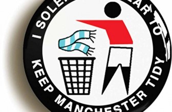 “I Solemnly Swear To Keep Manchester Tidy” Badge Button Pin