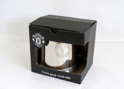 Man United Glass Bottom Tankard – Stainless Steel