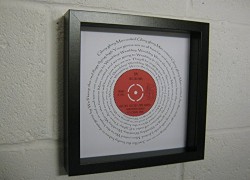Man Utd F.C. – Glory Glory Man Utd – Wall Framed Spiraling Lyrics