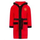 Boys Man Utd Hooded Bathrobe