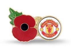 Manchester United Poppy Lapel Pin