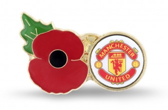 Manchester United Poppy Lapel Pin