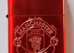 Manchester United Red Engraved Lighter