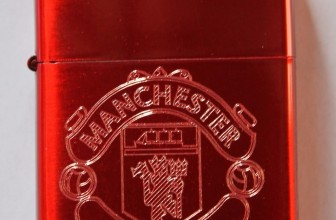 Manchester United Red Engraved Lighter