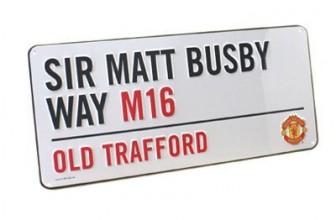 New Official Football Team Metal Street Sign (Man Utd FC)
