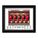 Official Personalised Manchester United Dressing Room Photo – Contemporary Black Frame