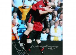 Paul Scholes & Wayne Rooney Dual Signed Photo – United Legends Autograph