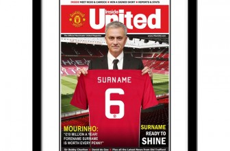 Personalised Manchester United News Poster