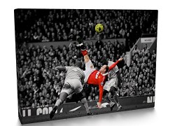 Wayne Rooney Print Canvas (30×20 inches) – Overhead Kick